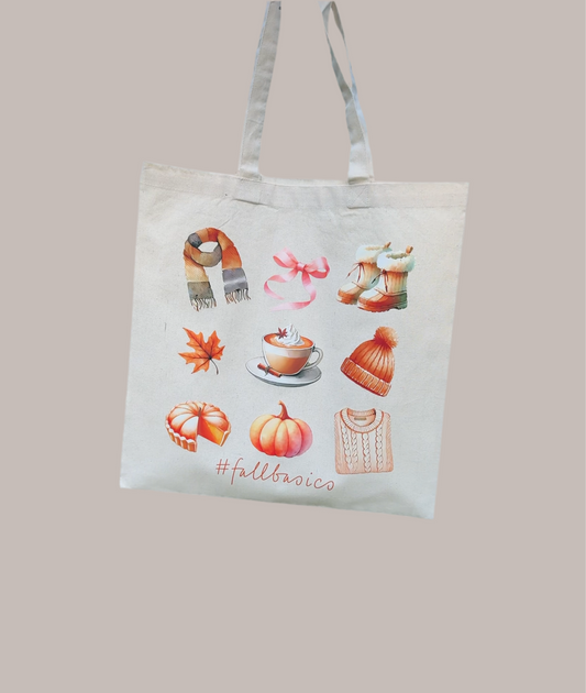 Fall basics tote bag